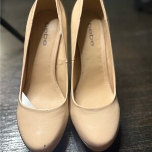 Bebe Nude Heels size 8